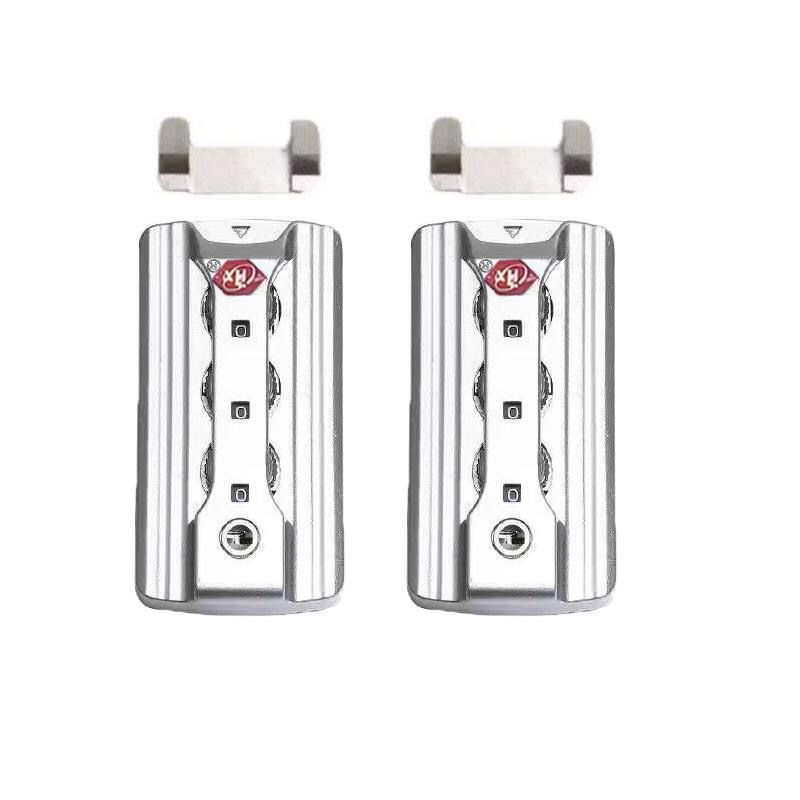 通用行李箱海关锁扣配件密码扣锁密码箱锁拉杆箱更换按压锁配件